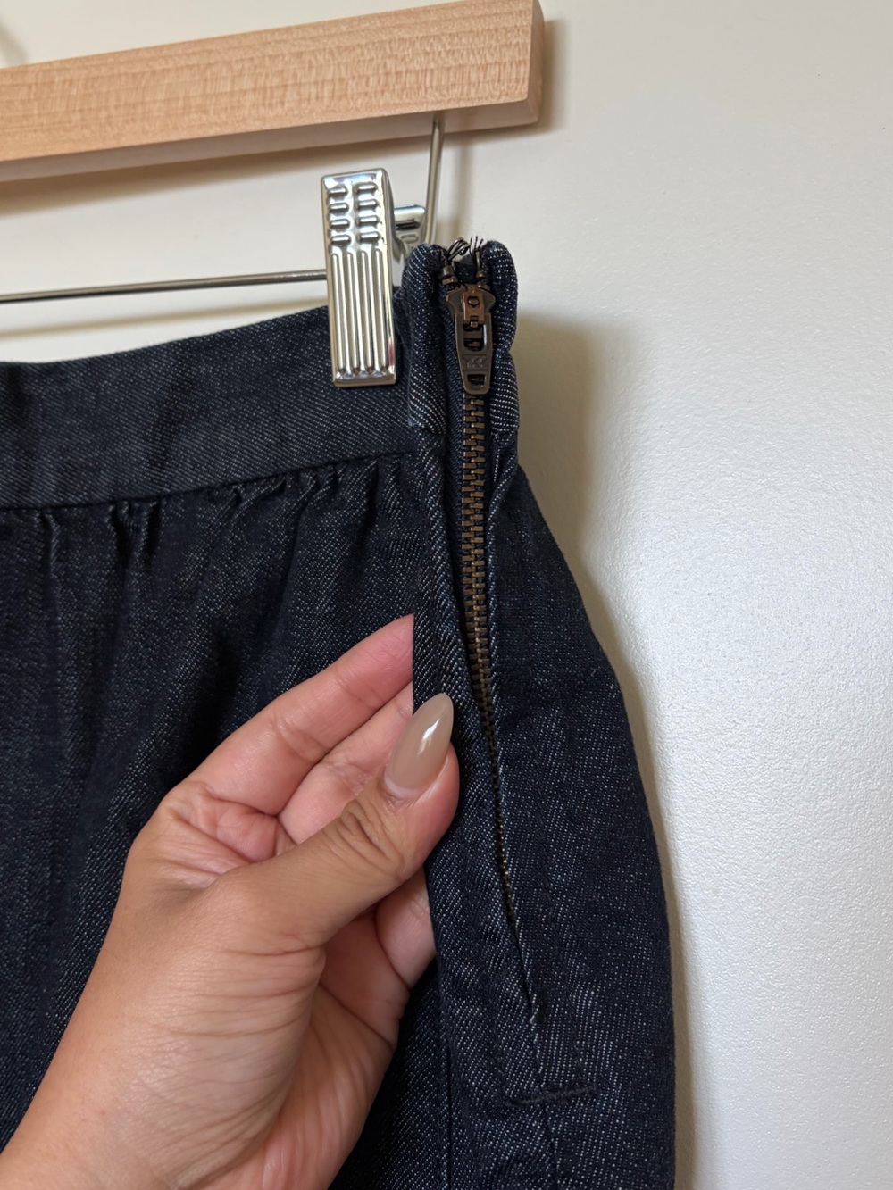 J.Crew Dark Denim Mini Skirt - Picture 4 of 7